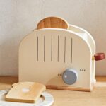 Tostadora de Madera – Juego de Cocina con Panes y Queso