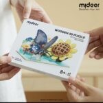 Puzzle 3D de Madera Mariposa – Mideer 63 piezas