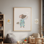 Cuadro Ratón Pintor – Creatividad sin Límites